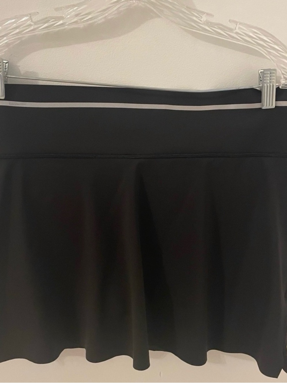 Athleta Black Tennis Golf Skort Built In Shorts Pocket Size L